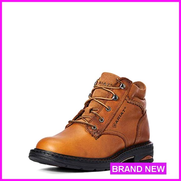 Premium Leather Work Boots Ankle Booties Comfort Support Everyday Wear - Picture 4 of 6